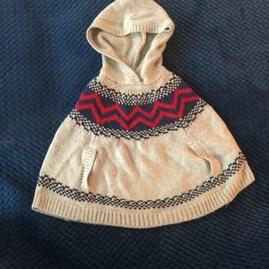 Girls knit cape poncho 4T